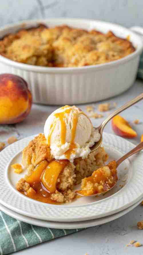 Crockpot Peach Cobbler: Easy Dump Cake for Busy Days